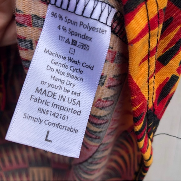 LuLaRoe zig retro pattern Irma top - Picture 5 of 6